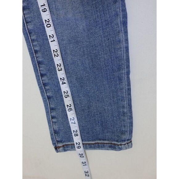 Kancan Button Fly Distressed Blue Ankle length Skinny Jeans - Picture 14 of 14